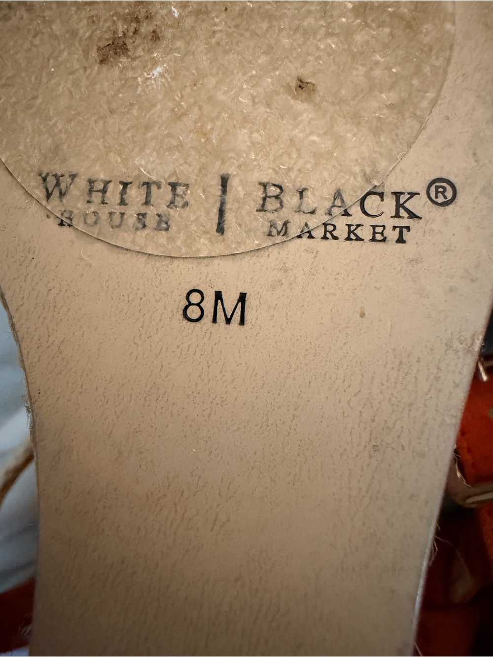White House Black Market Jupiter Orange Braided Espadrille Wedge Sandals - Picture 7 of 7